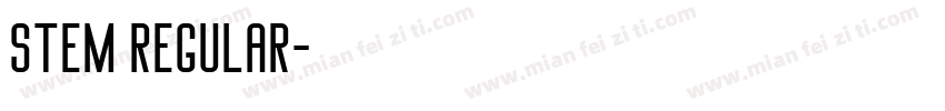 Stem Regular字体转换